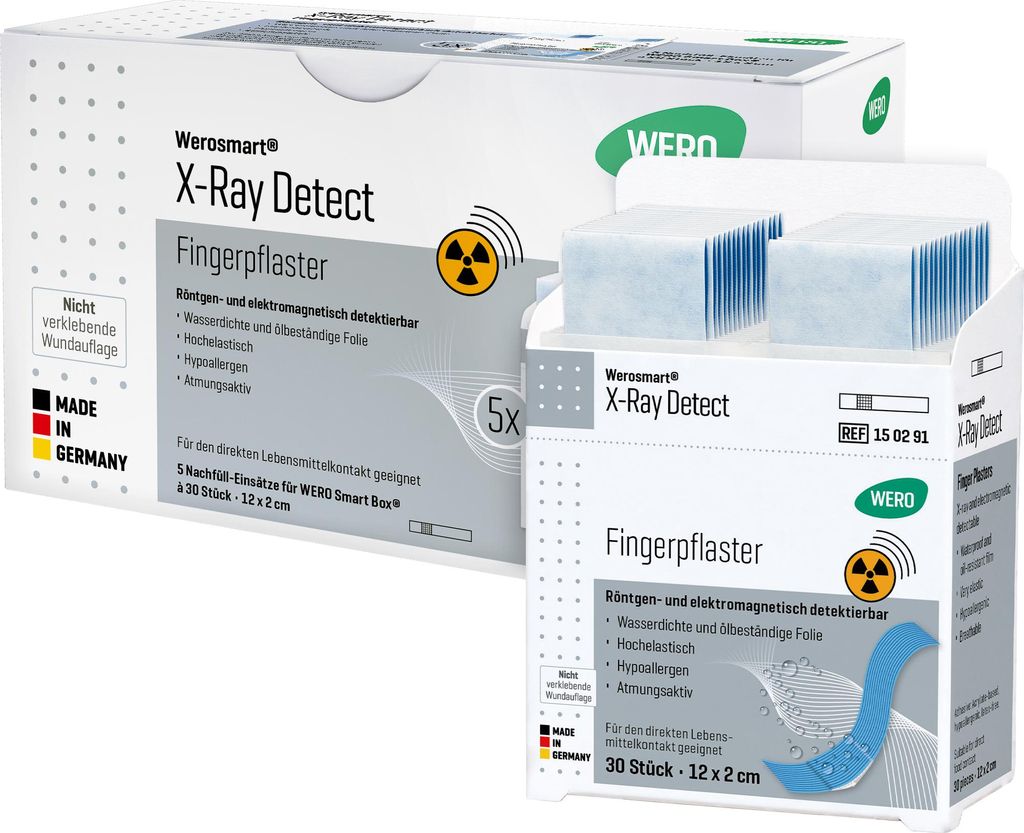 Werosmart X-Ray Detect Fingerpflaster, 5 Einsätze