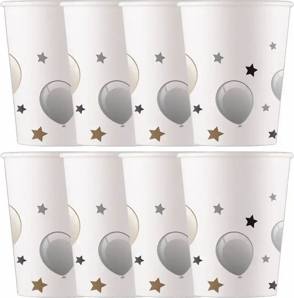 Happy Birthday Party Pappbecher 200ml 8 Stk