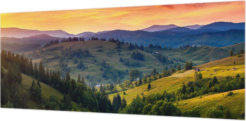 Wandtapete - Dekorative Tapete für Wohnzimmer- Tapetenfolie für Wanddekoration - 208x146 cm - Berglandschaft