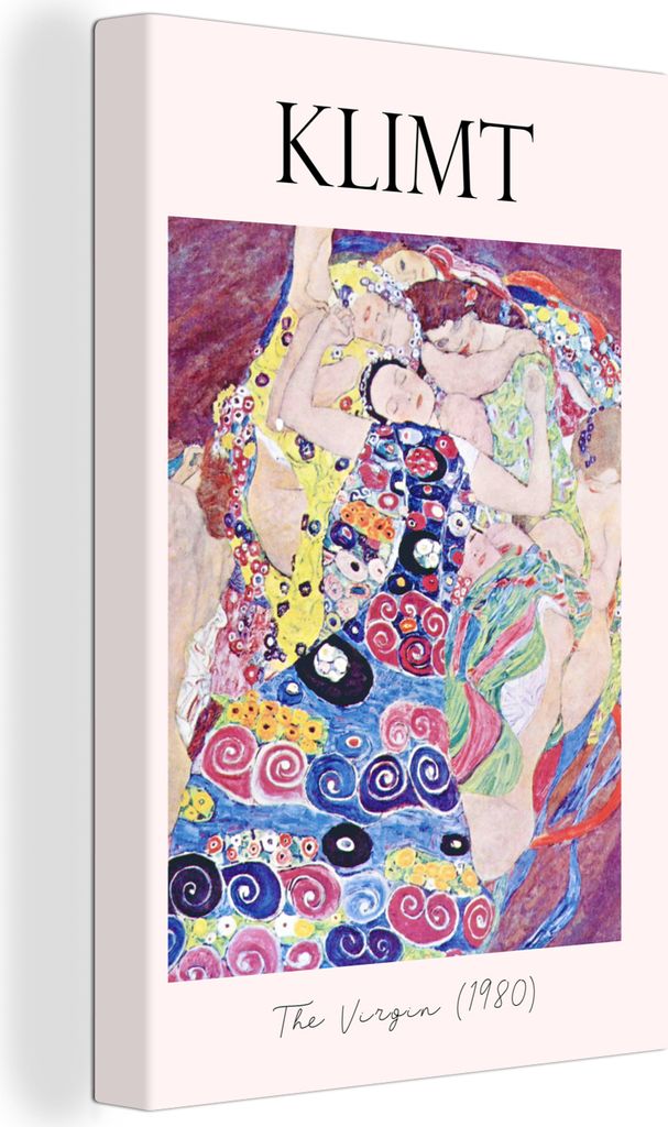 OneMillionCanvasses - Leinwandbilder - 90x140 cm, Kunst - Gustav Klimt - Die Jungfrau (1980), Wandbilder Kunstdruck Wanddekoration - Foto auf Lei...