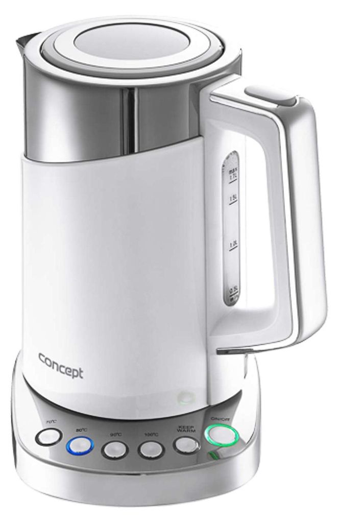 Model RK3170, 1,7 liter, 2200 watt, Roestvrij staal, Wit, Productafbeelding 