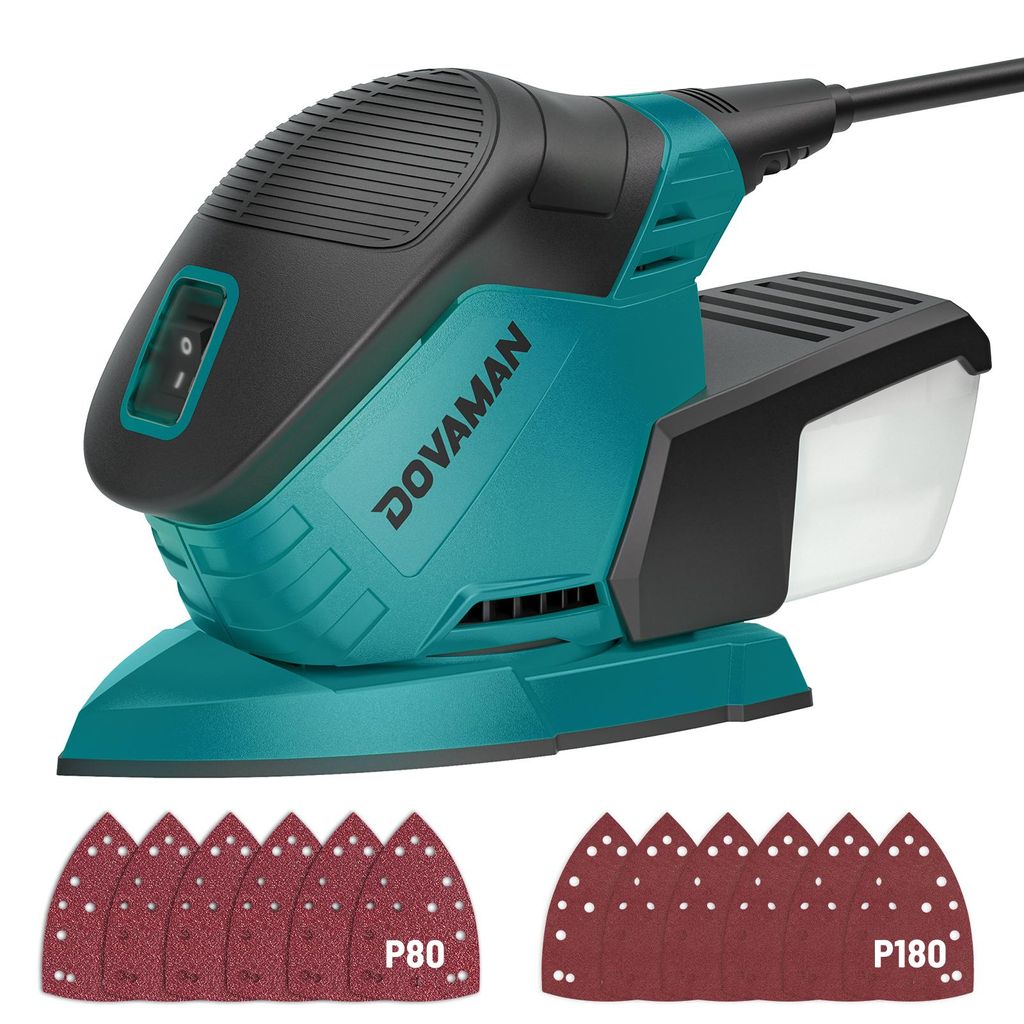 DOVAMAN L5 APEX Deltaschleifer, 130 W, 12000 RPM, Staubabsaugung, kompakt für Holz, Metall & Ecken
