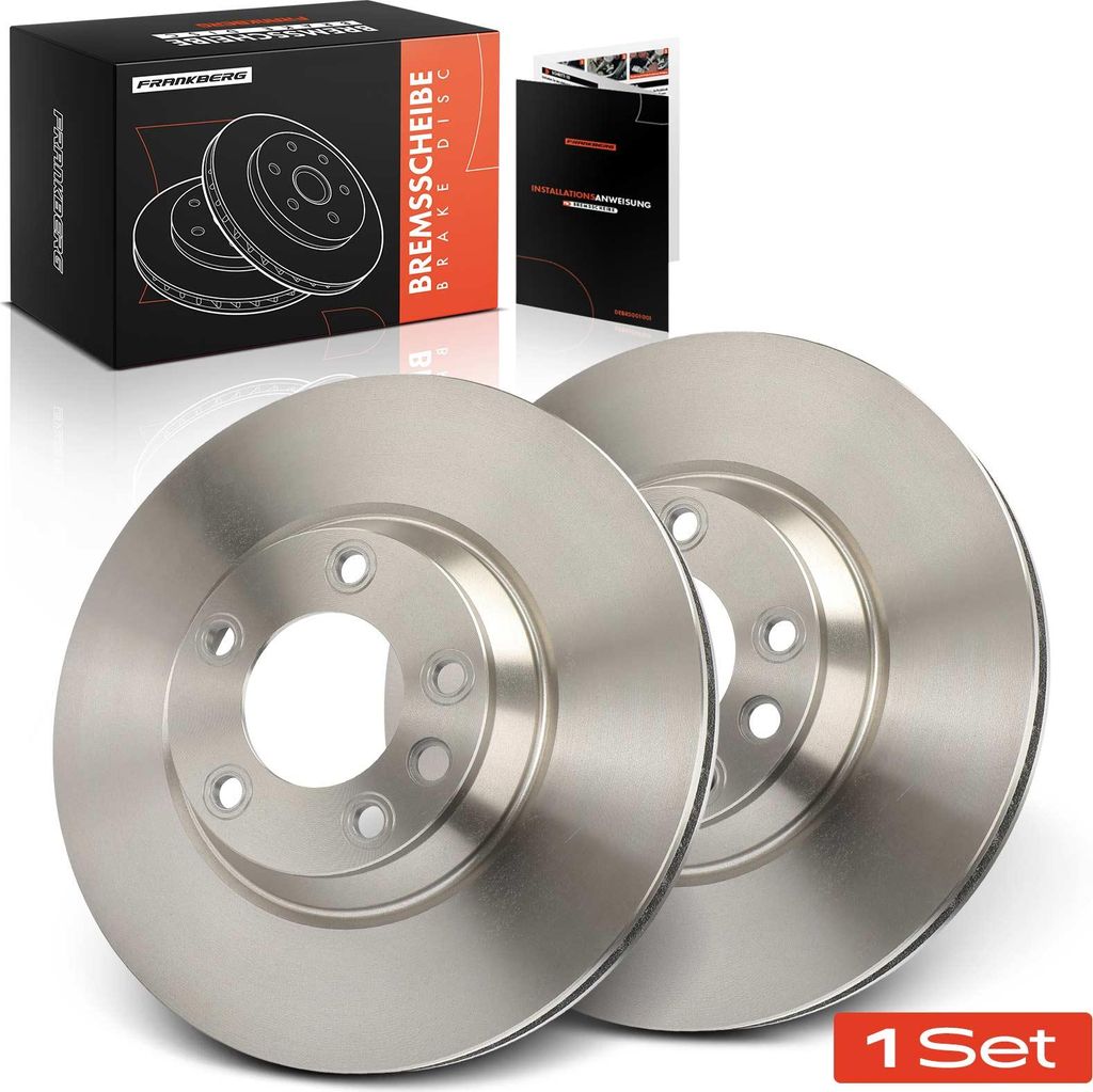Frankberg 2x Bremsscheiben Vorderachse für VW Touareg 7L6 7L7 7LA Audi Q7 4LB Porsche Cayenne Bj ab 2002