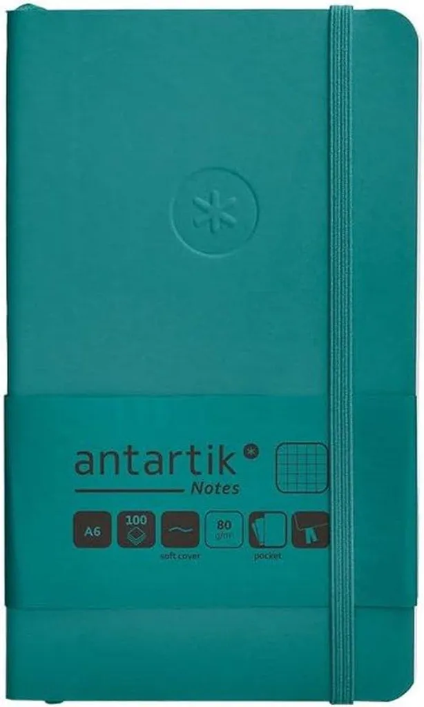 Carnet aquarelle turquoise A6 anti-pliure 100 feuilles avec élastique