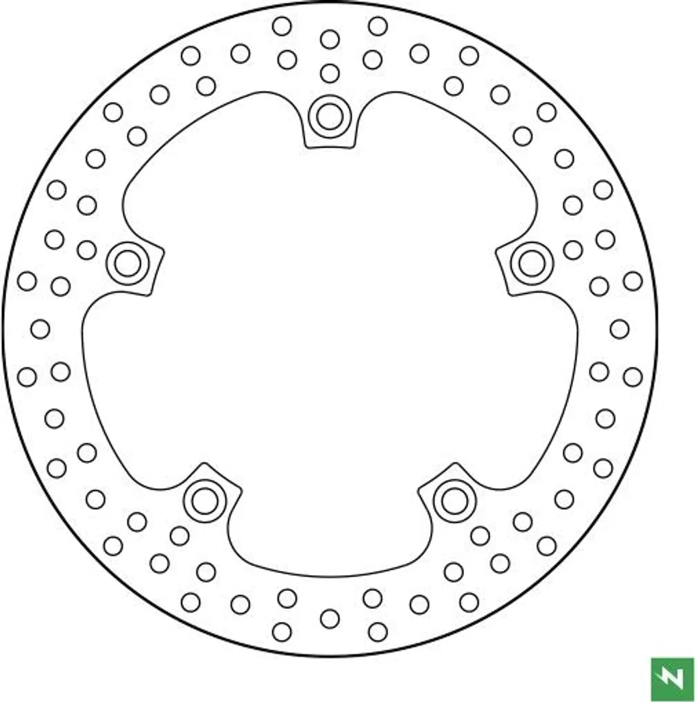 Disque de frein de moto rigide de 270 mm pour remplacement direct
