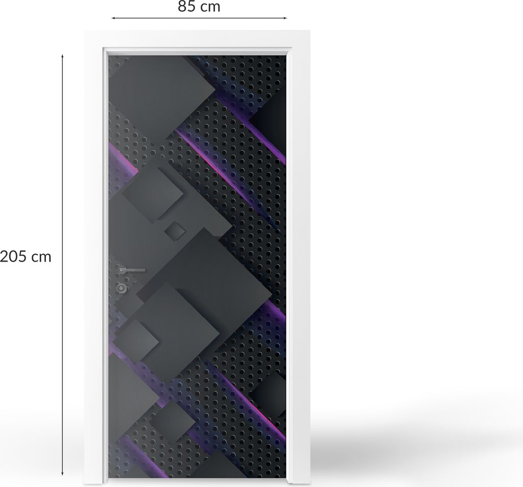 Türaufkleber Innentüren Selbstklebende Kreativ Wandsticker - Futuristische Abstraktion - 85 x 205 cm