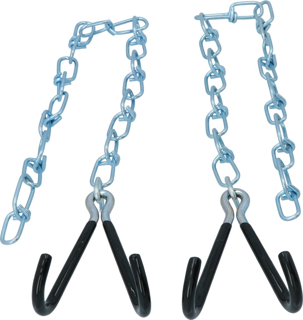 Dresco fahrradhaken mit Kette 50 cm Stahl schwarz/silber 2 Produktbild 