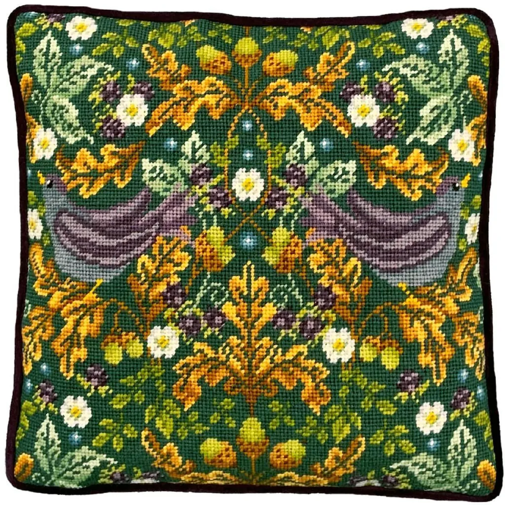 Tapisserie Facile Herbst Stare 36x36cm Kit Complet Sans Comptage