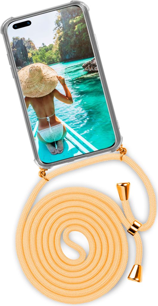 TWIST-Case + TWIST-Cord für Huawei P40, Farbe:Sunburst (Gold)