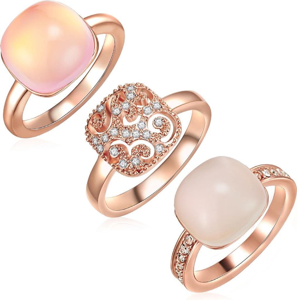 Lulu Jane Ring Metall-Legierung verziert mit Kristallen von Swarovski 52