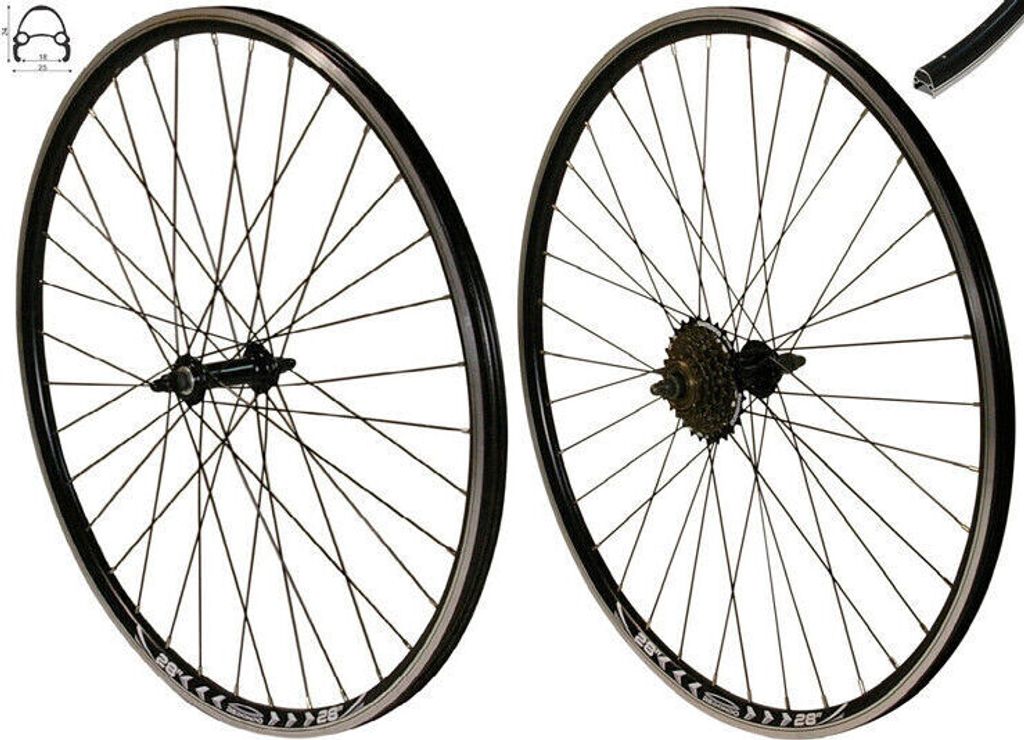 REDONDO 28 Zoll Laufrad Set Hinterrad Vorderrad 28" Felge Produktbild 1