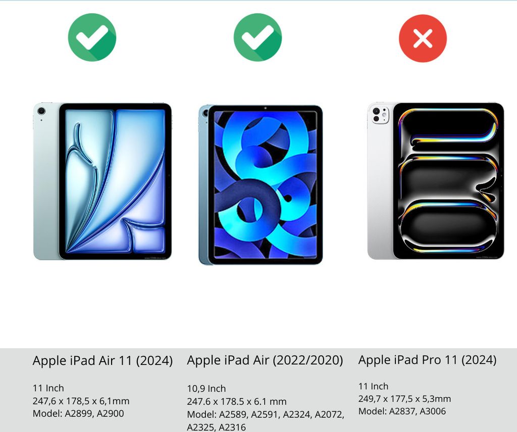 Case2go - Hülle kompatibel mit Apple iPad Air 11 (2024) / Produktbild 5
