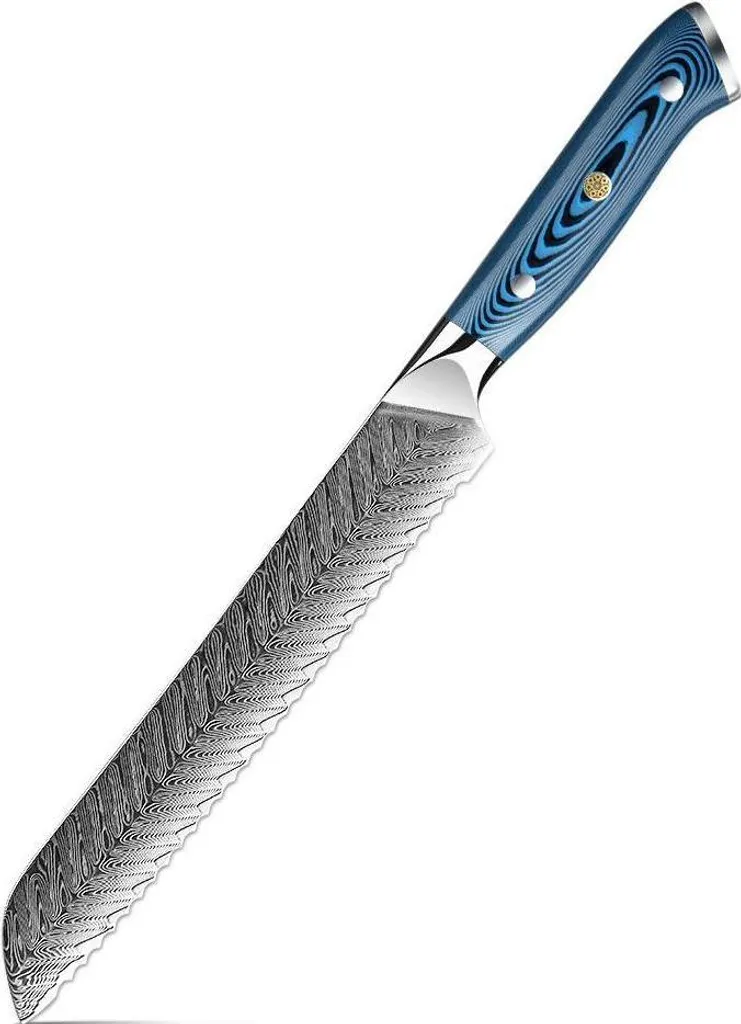 Coltello da Pane Tukami KP37505 Damascato: Durata e Affilatura