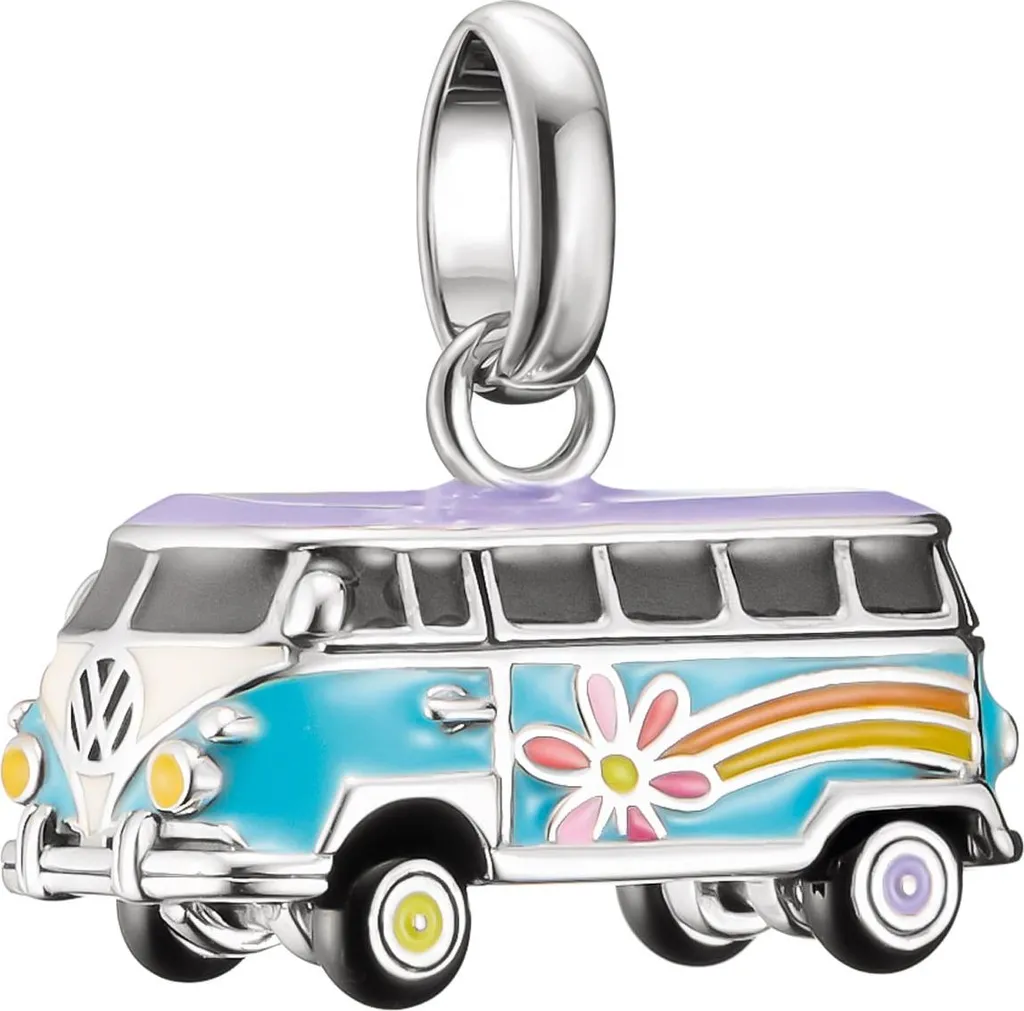 Thomas Sabo VW Hippie Bus Charm Argento 925 - Accessorio Glamour