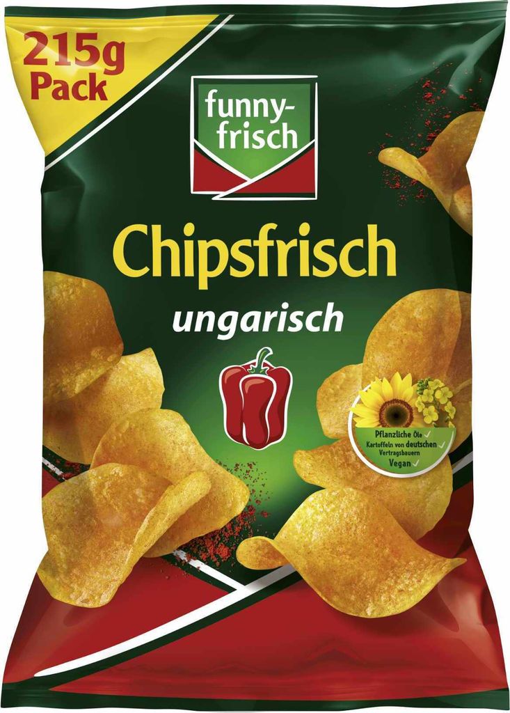 funny frisch Chipsfrisch ungarisch mit rauchigem Paprikageschmack 215g