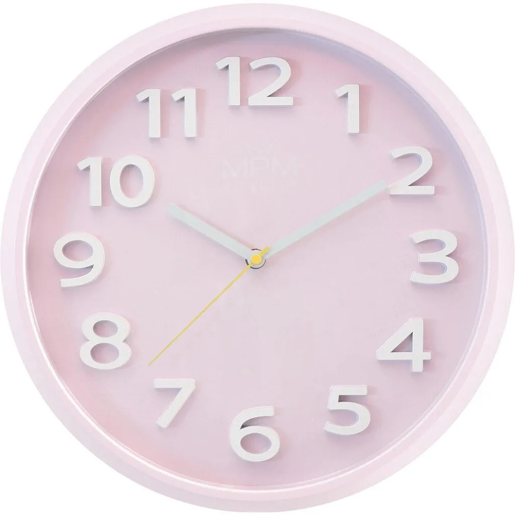 Horloge design en plastique Tahira E01.4460.24 - Pendule moderne noire