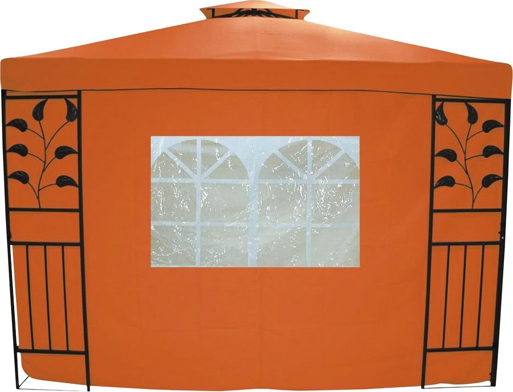 Seitenwand Livorno mit Fenster 160g 2er Set terra