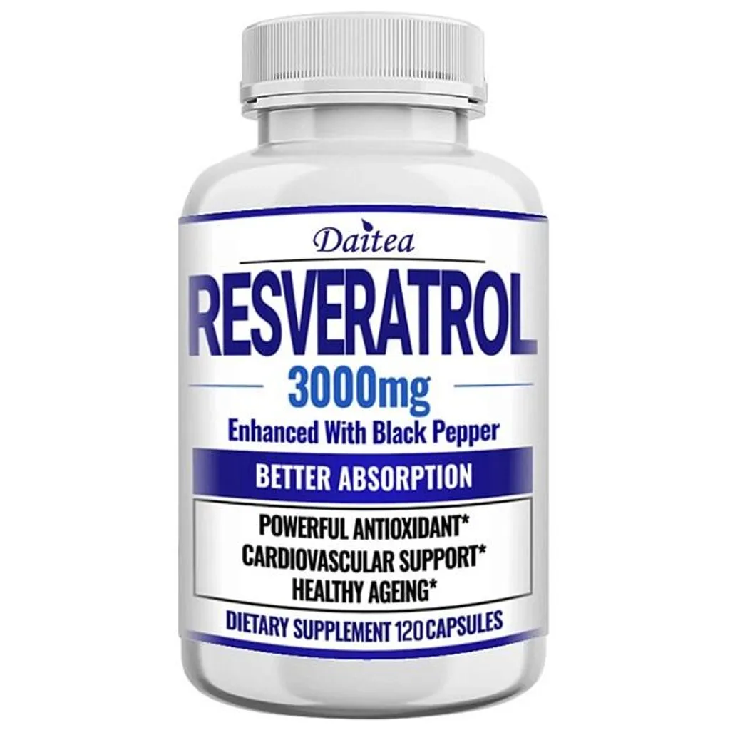 Resvératrol Pur 3000 mg 120 Gélules Vitalité et Système Immunitaire