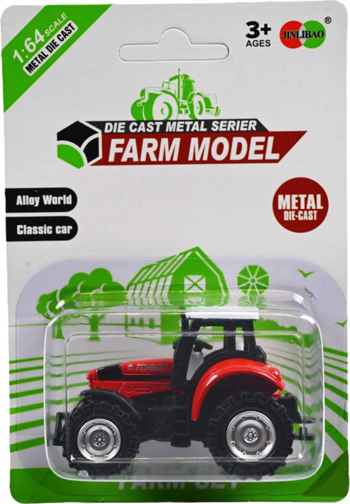 Mini Traktor Spielzeugauto 8cm - Robustes Landwirtschaftliches Fahrzeug für kleine Farmer
