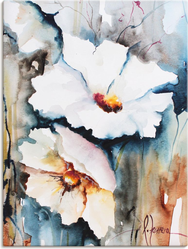 ARTland Leinwandbild Aquasblüten II Größe: 45x60 cm