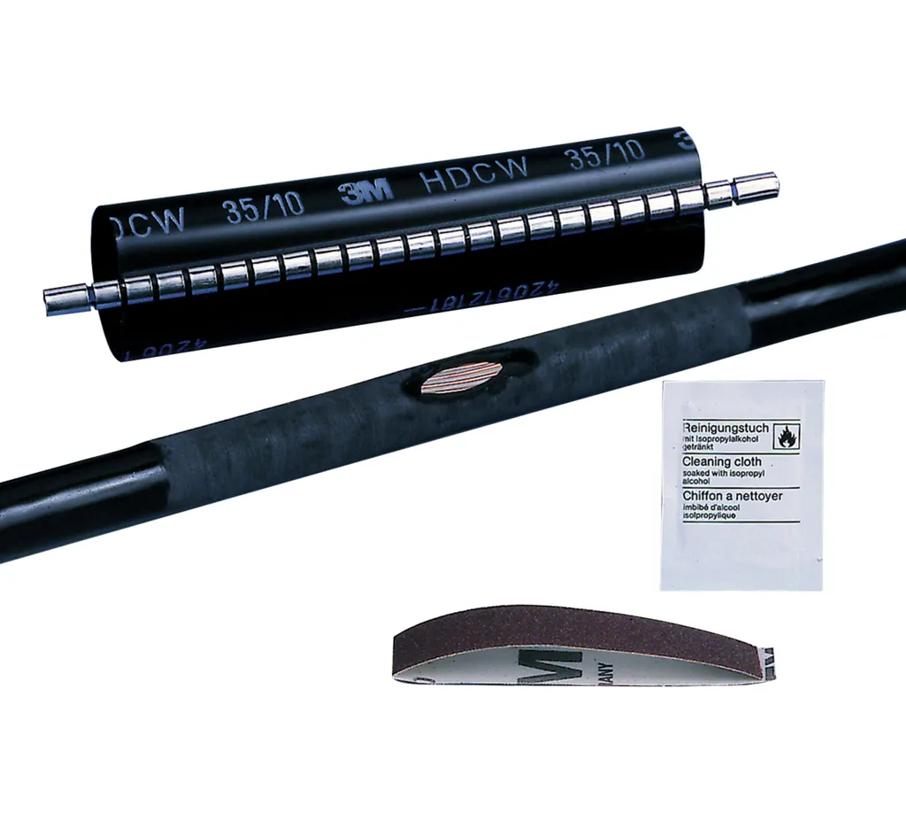 Manchette 3M HDCW 35 avec Rail Inox pour Réparation Étanche de Câbles