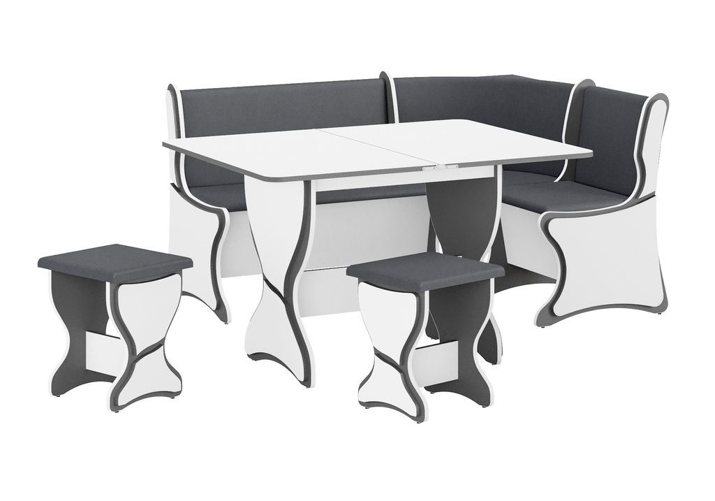 Rodnik Eckbankgruppe mit ausgefallenen 3D- Applikationen Produktbild 