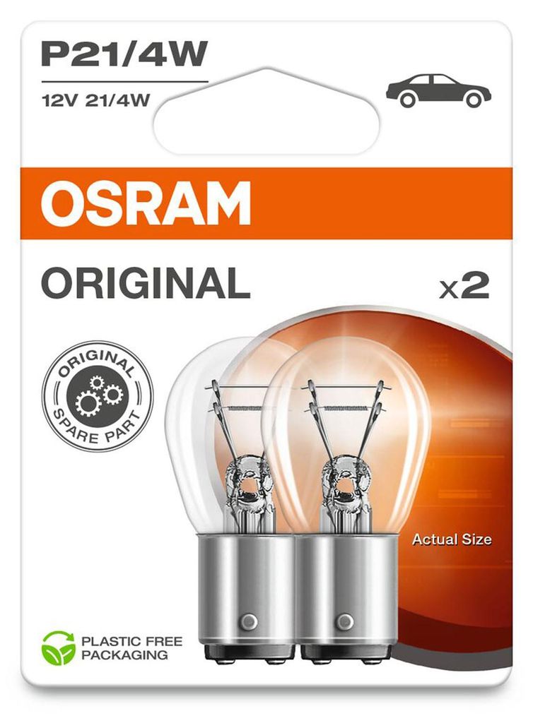 OSRAM ORIGINAL P21/4W BAZ15d 12 V/21-4 W (blistrov balenie Obrázok produktu 
