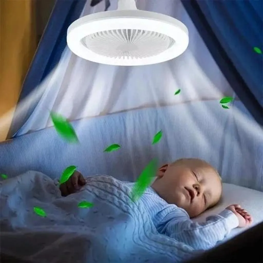 Ventilateur de plafond pour chambre LED 30W avec télécommande et E27