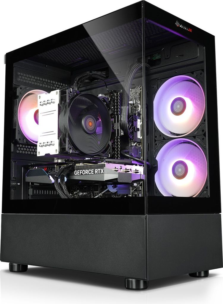 kiebel.de Gaming PC InvaderXS VIII AMD Ryzen 7 8700F, 32GB DDR5, AMD Radeon RX 9070 16 GB, 1TB SSD, Windows 11, Gaming PC