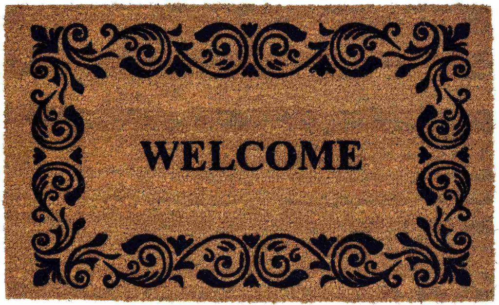 Astra Fußmatte Innen und Außen COCO DESIGN Schwarz 45 x 75 cm