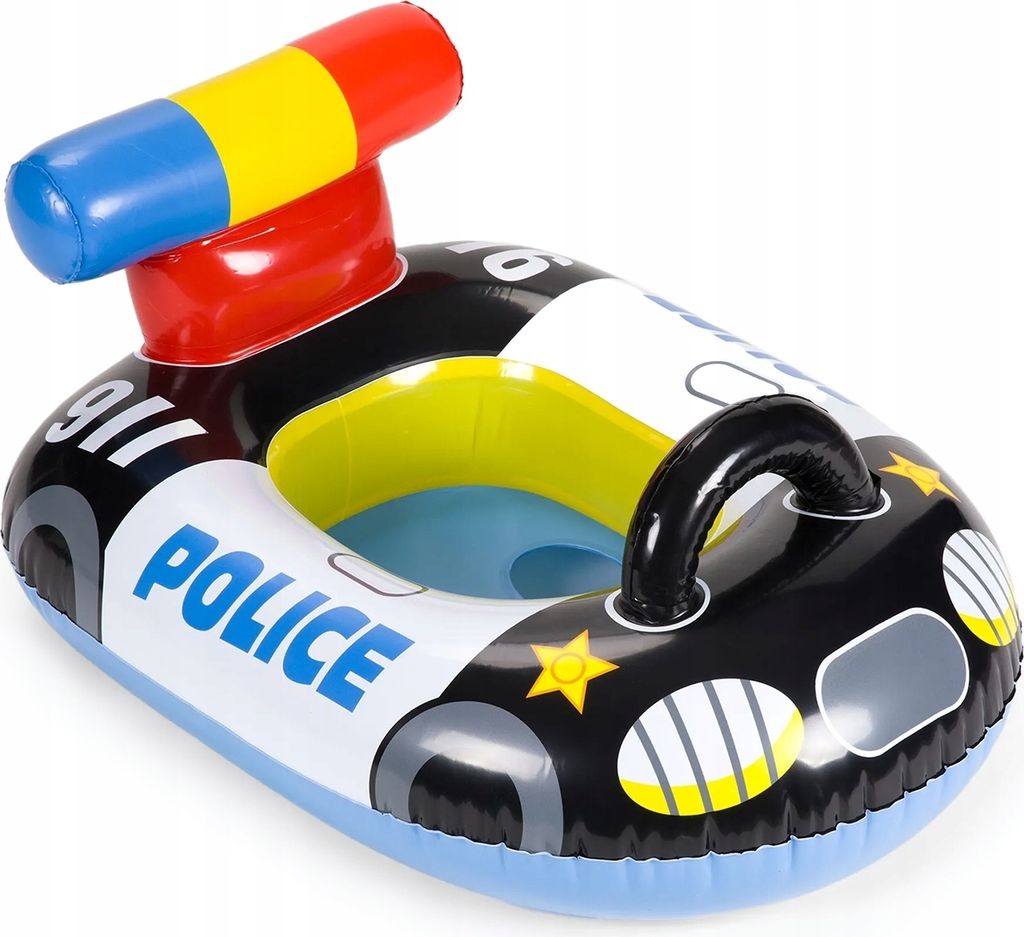 Aquastic Wheel Aufblasbares Schwimmbad Rad Für Schwimmen Kinder Polizei