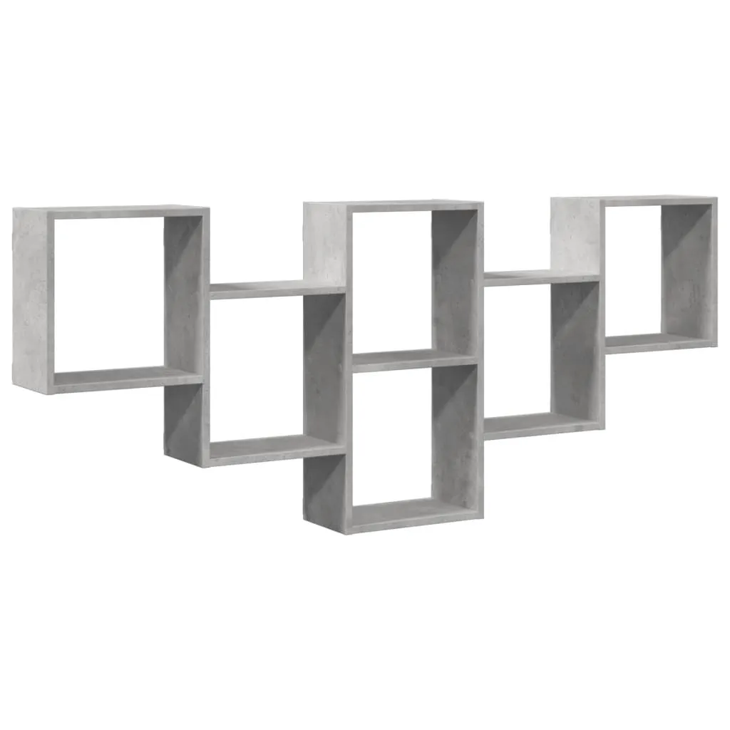 Scaffale Parete Grigio Cemento 159x18x66 cm - Mobili Design