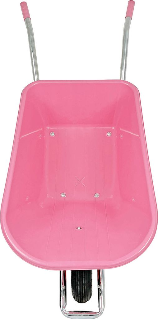 Matrix Schubkarre 100l 250kg Luftrad Kunststoffwanne Pink Produktbild 8