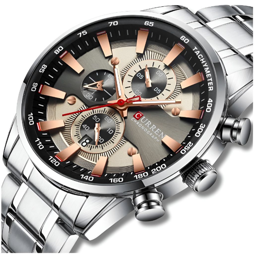 Zegarek Męski Curren Klasyczny Elegancki Chronograf Zdjęcie produktu 