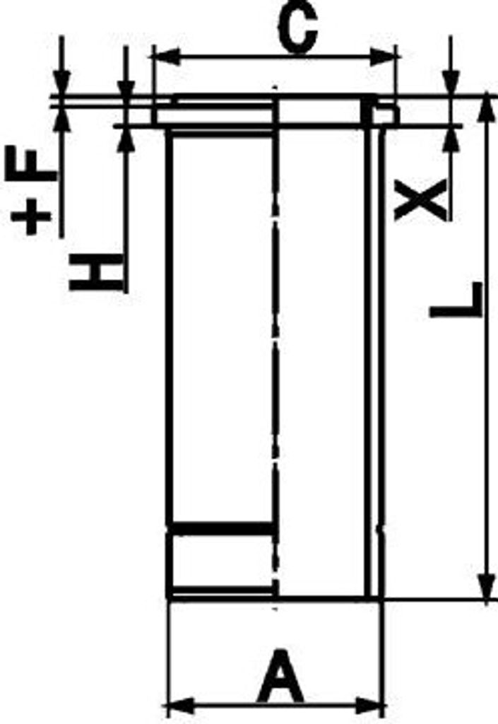 KOLBENSCHMIDT Zylinderlaufbuchse 89846110 passend für MERCEDES-BENZ ACTROS MP2 / MP3 10,12mm 258mm 150mm