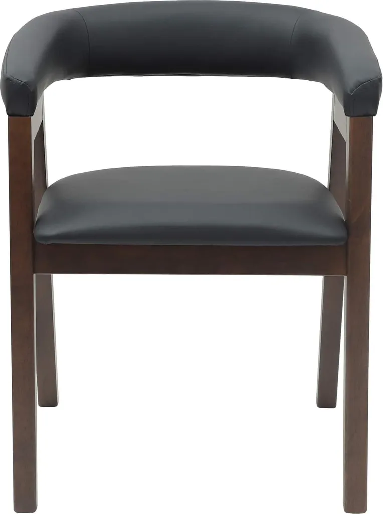 Lot de 2 chaises pour table de repas marron clair style moderne