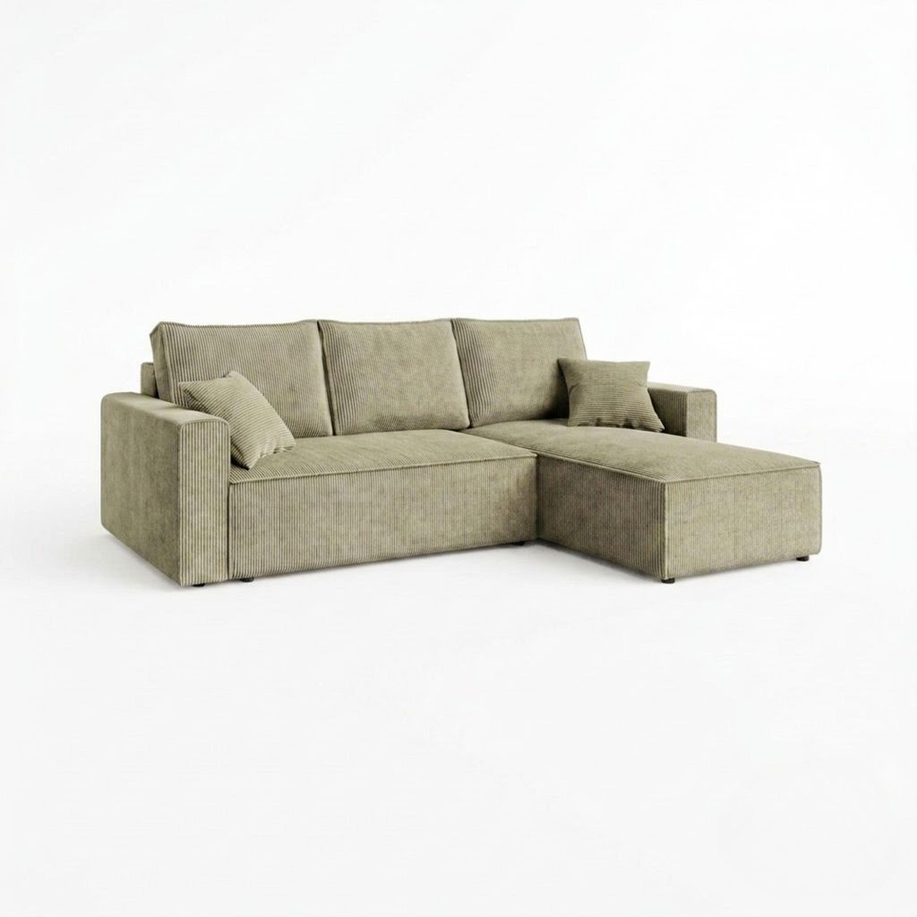 AMBER L Ecksofa mit Schlaffunktion und Bettkasten L-Form, Produktbild 