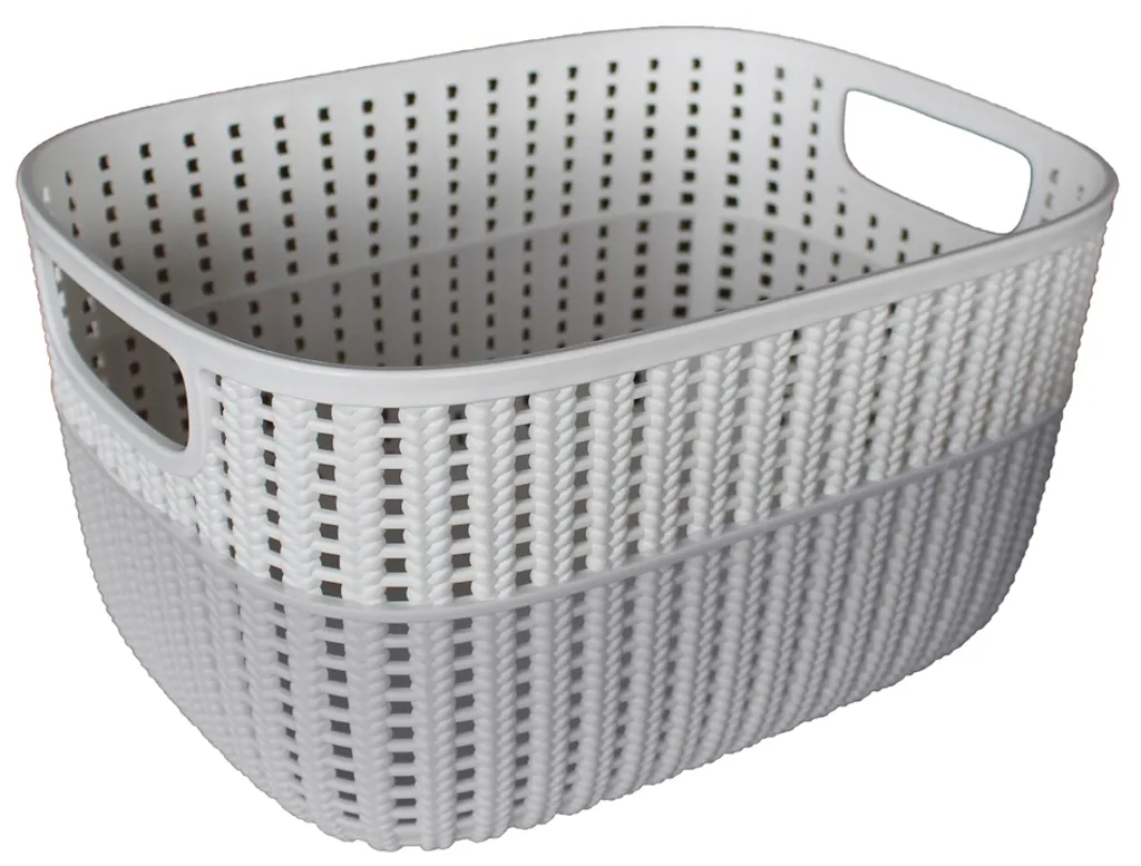 Bac de rangement en plastique Rose Stine 6,8 Litres - Panier Multi-usage