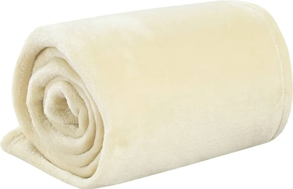 Plaid vidaXL Crema 150x200 cm | Coperta professionale per Hotel e Casa