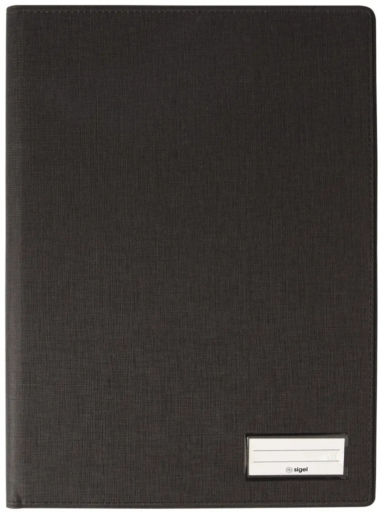 Sigel Couverture pour livret de formulaires DIN A4 Polyuréthane Anthracite