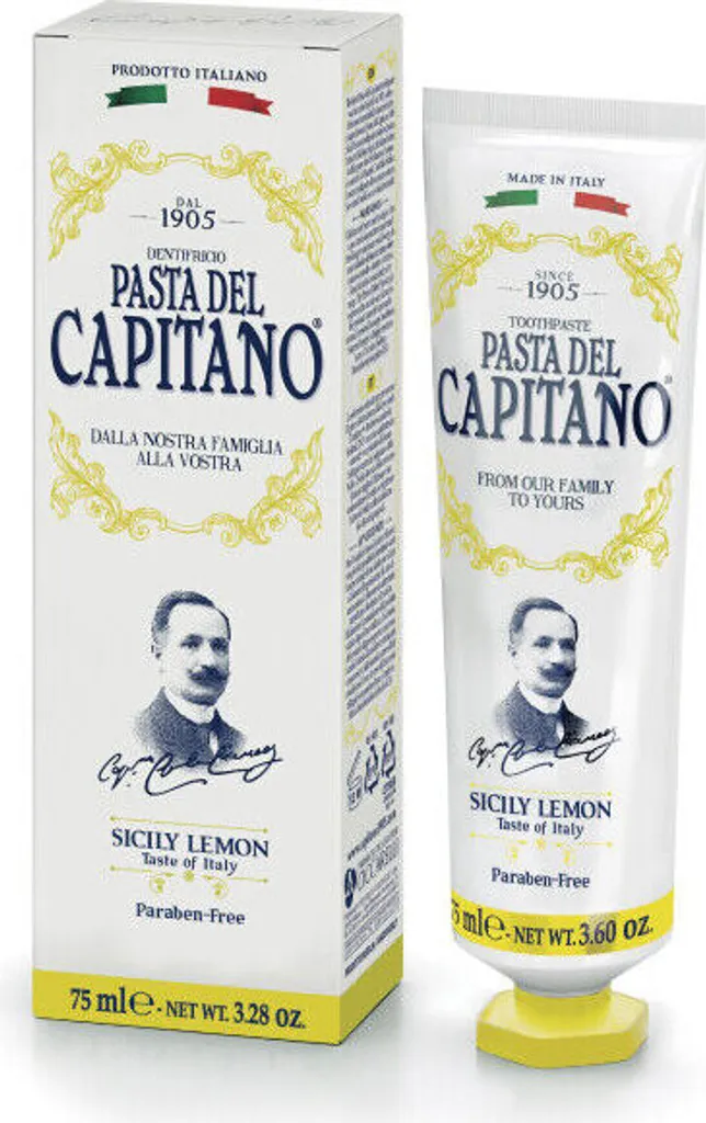 Pasta del Capitano Premium Sicile Citron Dentifrice 75 ml Original