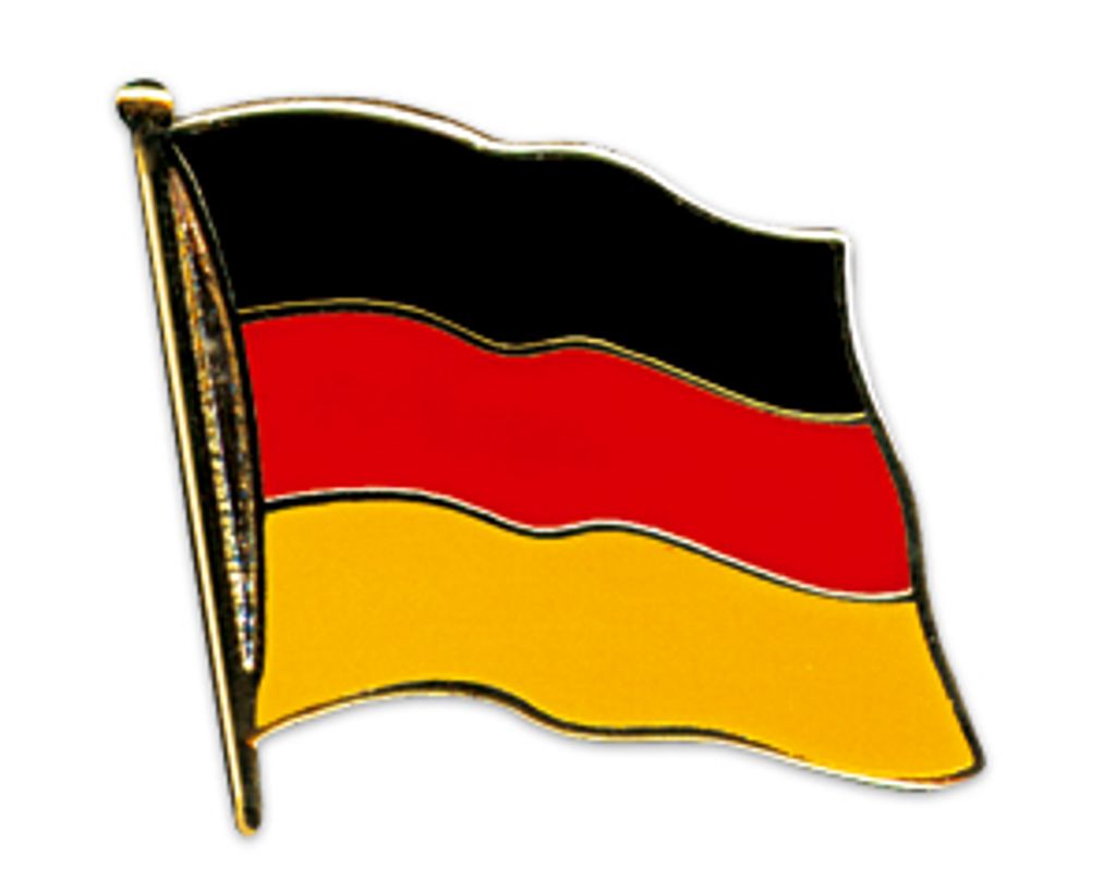 Flaggen-Pin vergoldet Deutschland Flagge