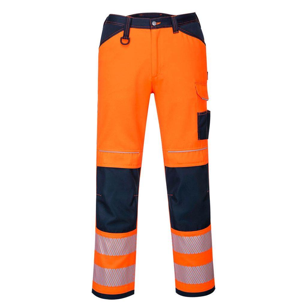 Portwest PW340 PW3 Warnschutz-Arbeitshose Orange/Navy Gr. 41