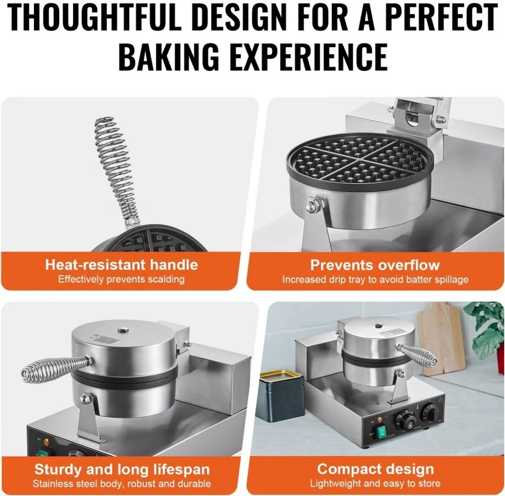 Gaufrier pour la gastronomie - Solution 4 gaufres pour vente à emporter