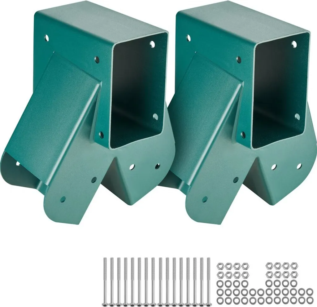 Connettore Altalena Fai-da-Te Set 2 Pezzi Acciaio Verde per Legno