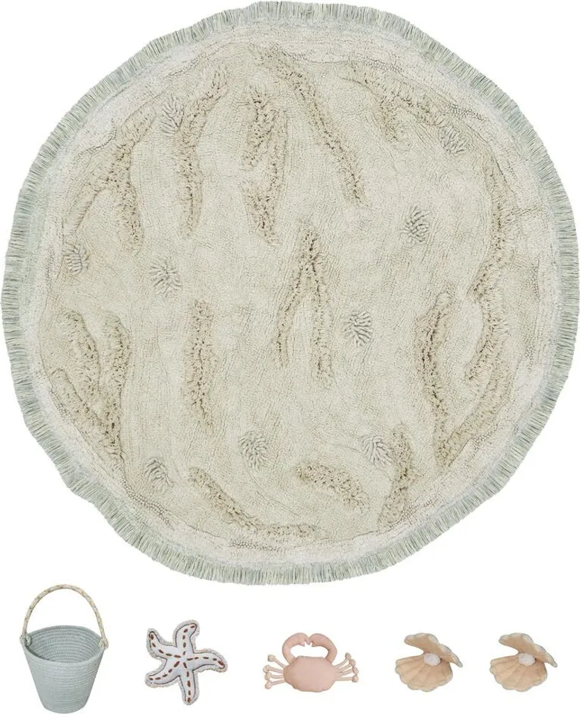 Tapis de jeu pour chambre d'enfant 120x120 cm - Design Play Island Cercle