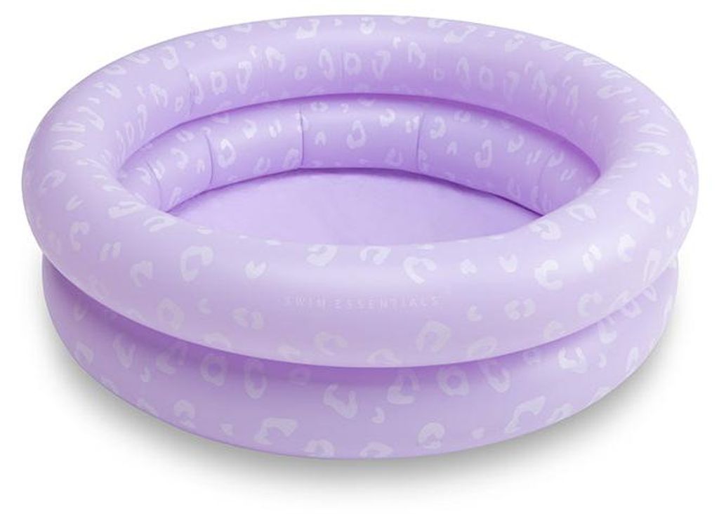 Swim Essentials Baby-Planschbecken – Lila – Leopardenmuster – Ø 60 cm