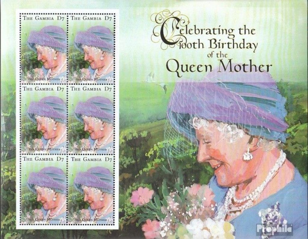 Briefmarken Gambia 2000 Mi 3800 Kleinbogen (kompl.Ausg.) Produktbild 