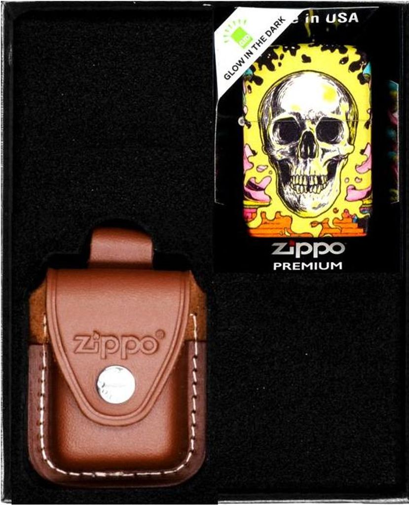 ZIPPO Totenkopf-Design Feuerzeug 3er Geschenkset Nr. 2