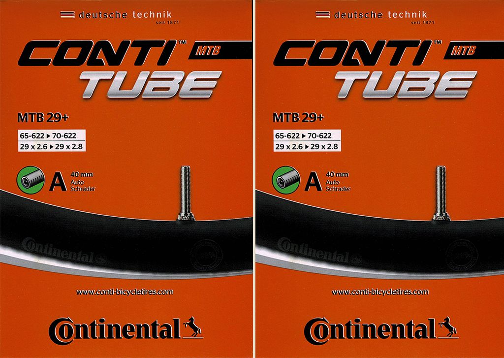 2x Continental MTB 29+ AV Schlauch Schrader Ventil 42mm 29 Produktbild 